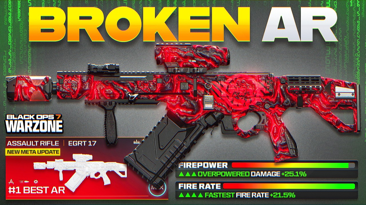 this *BROKEN* EGRT 17 is the BEST AR META LOADOUT in WARZONE BO7! (Best Warzone Assault Rifle)