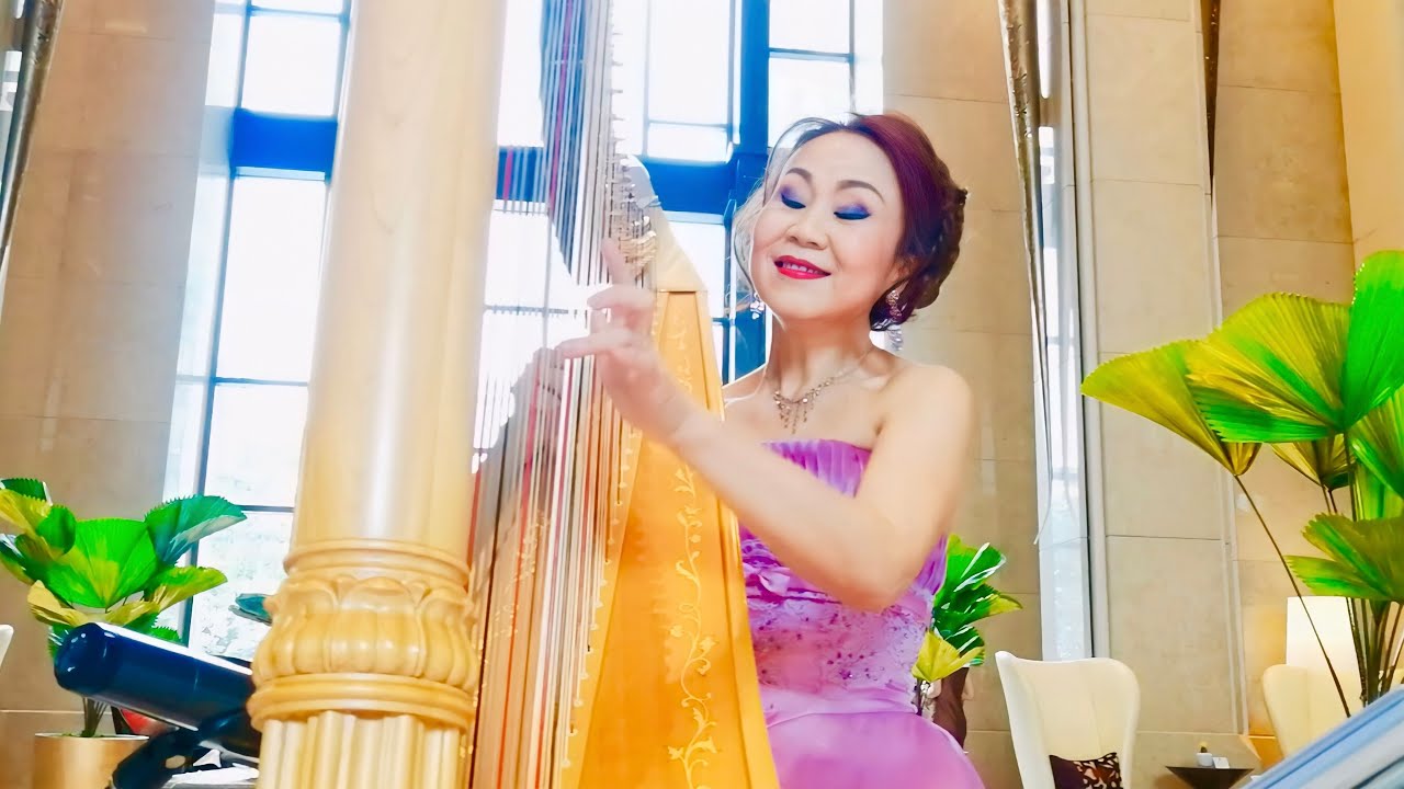 “My Heart Will Go On” (Titanic), Harp cover by TongJuan Wang