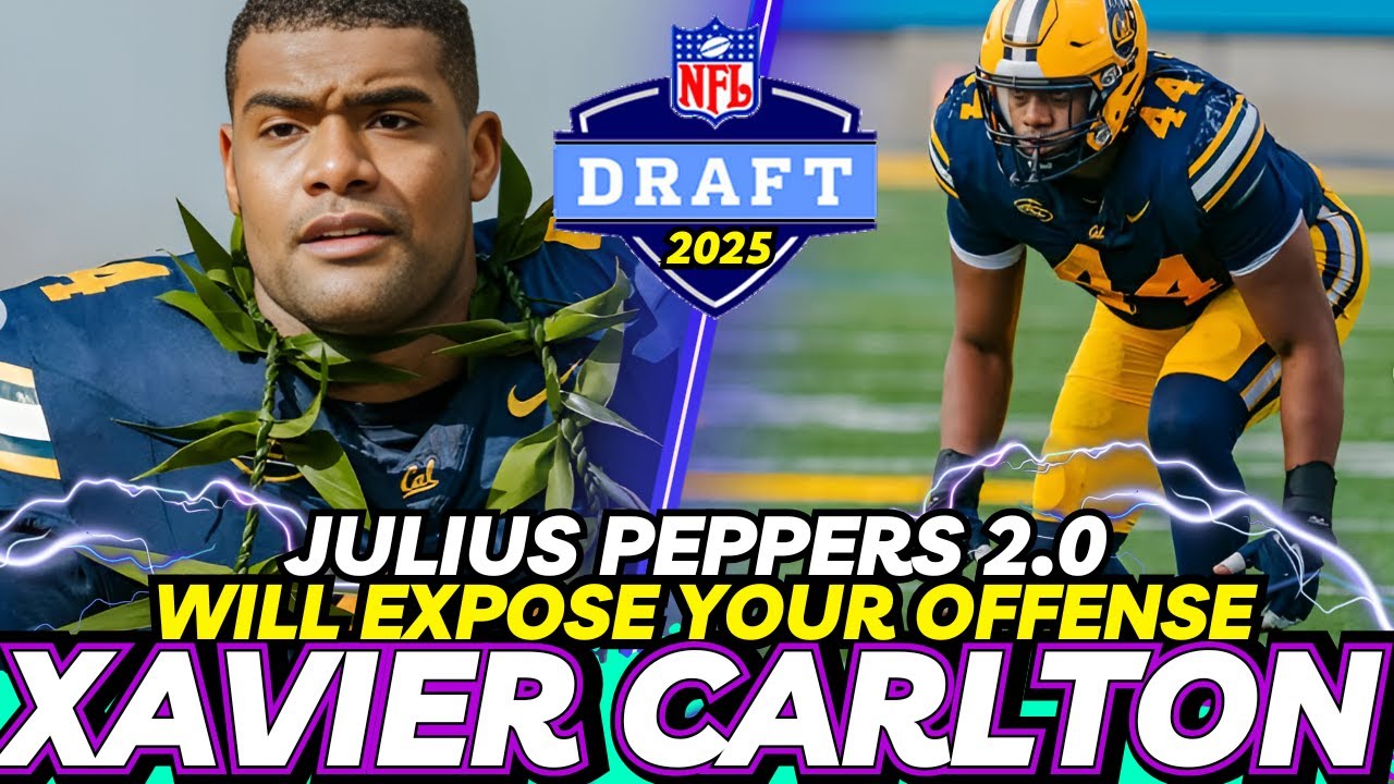 2025 NFL DRAFT PROSPECT Xavier Carlton of Cal, is a 6 ft 6 GAME CHANGER you can build a team with