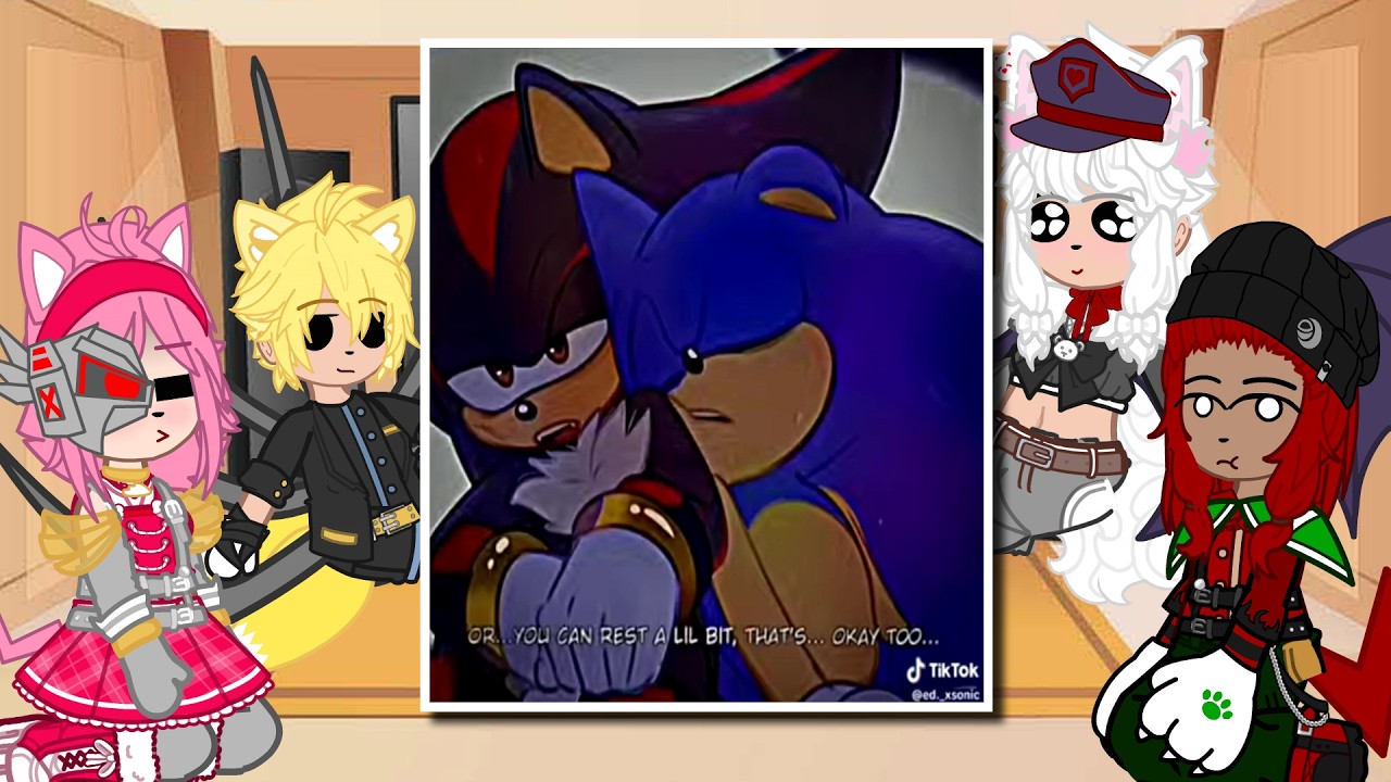 Реакция New Yoke на Соника и Шэдоу || Реакция Gacha || SonicxShadow || Sonadow/Shadonic 💞🎀