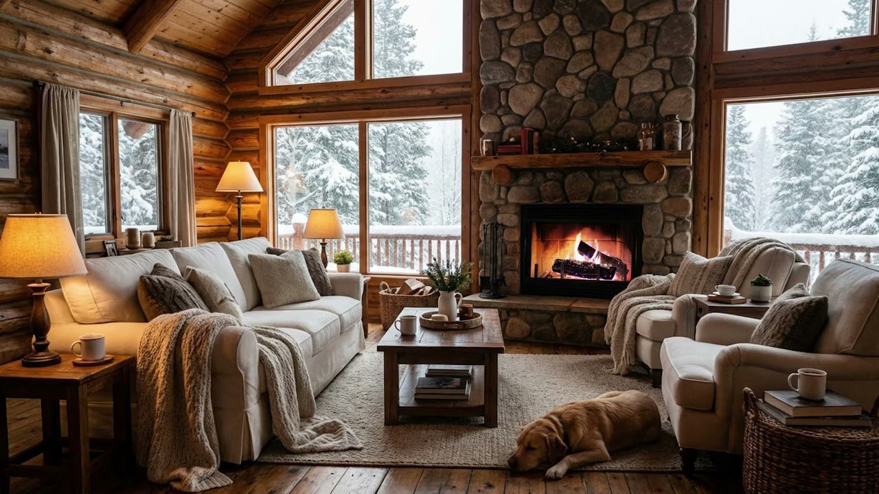 Warm Hearth Ambience | Cozy Fireplace Sounds | Deep Relaxation
