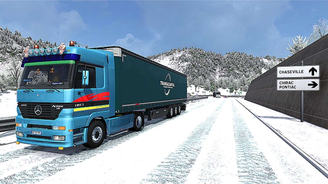 ETS2 1.57 il neige sur Grand Utopia  😊