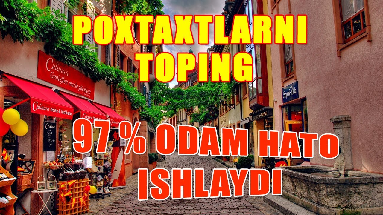 TEST - POYTAXTLAR. 97% ODAM HATO ISHLAYDI