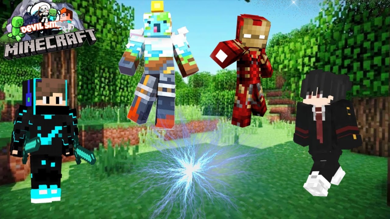 I optan a iron man armor in Minecraft                           (Evil heroes seares) episode 2 @ niz