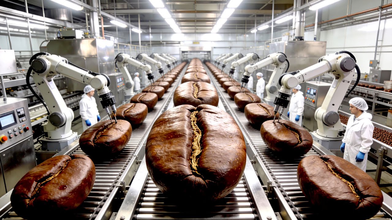 Inside a Coffee Factory From Harvested Beans to Packaged Coffee Full Process