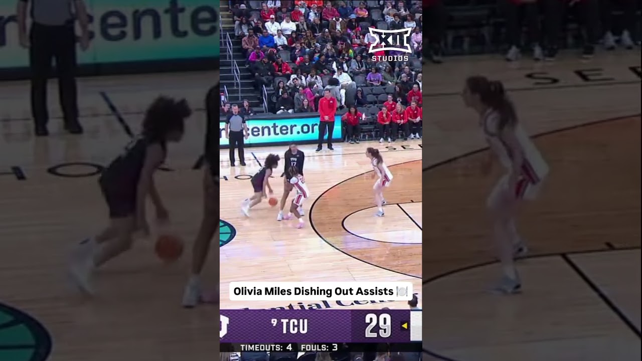 Olivia Miles with the slick assist for a Hunter triple 🔥 