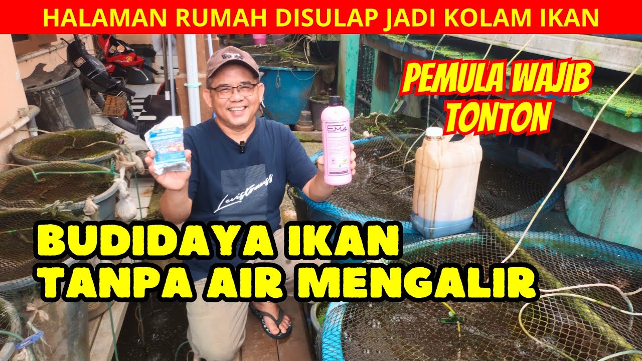 KOLAM BIOFLOK DIRANCANG DENGAN SISTEM AIR TIDAK MENGALIR, BAGAIMANA SISA PAKAN & KOTORAN IKAN?