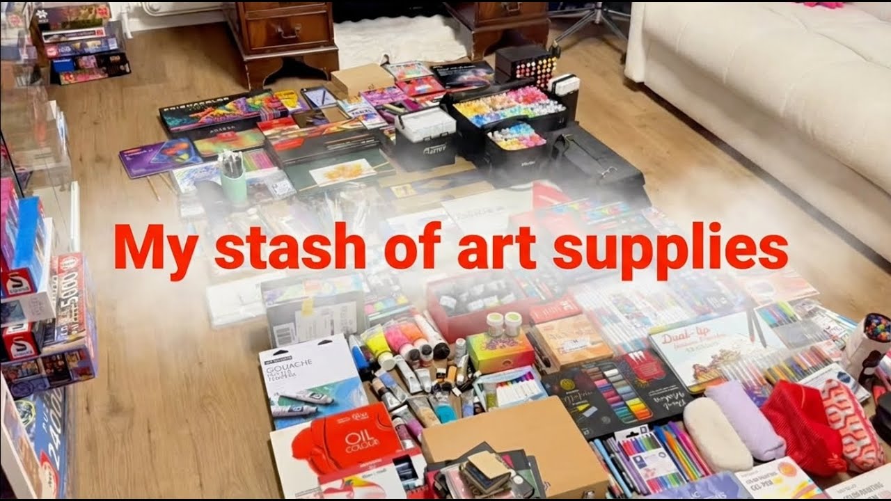 My HUGE Art Supply Collection 2025 🎨 (Every marker, sketchbook & paint I own!) #artsupplies