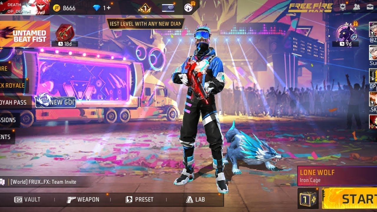My new gameplay in free fire Max 😎