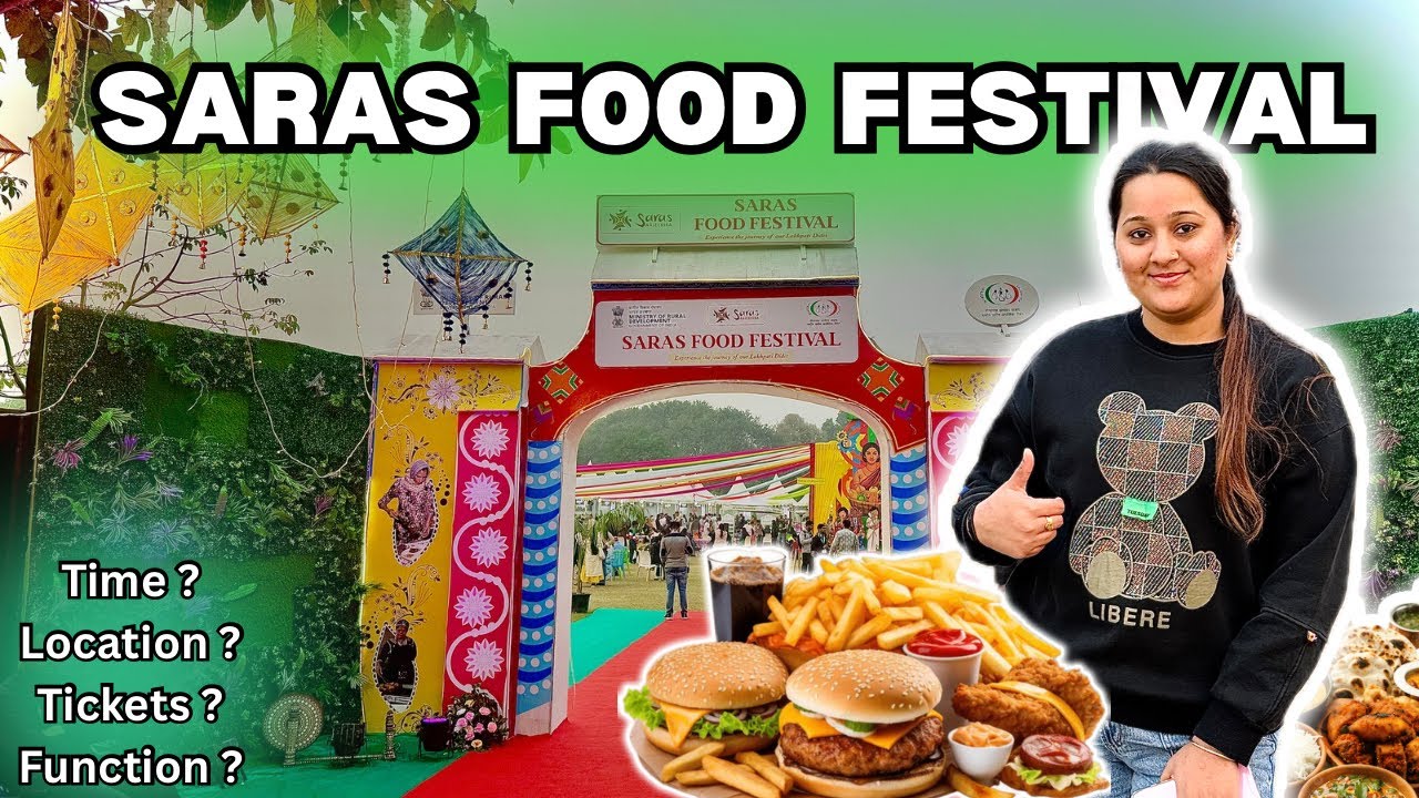 “Saras Food Festival Delhi 2025 – Sunder Nursery Full Tour, Food, Prices & Review”