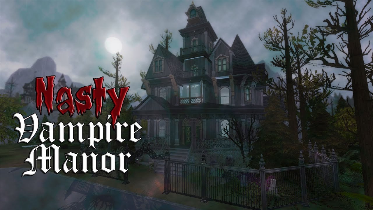 Nasty Vampire Manor | Stop Motion Speed Build | Sims 4