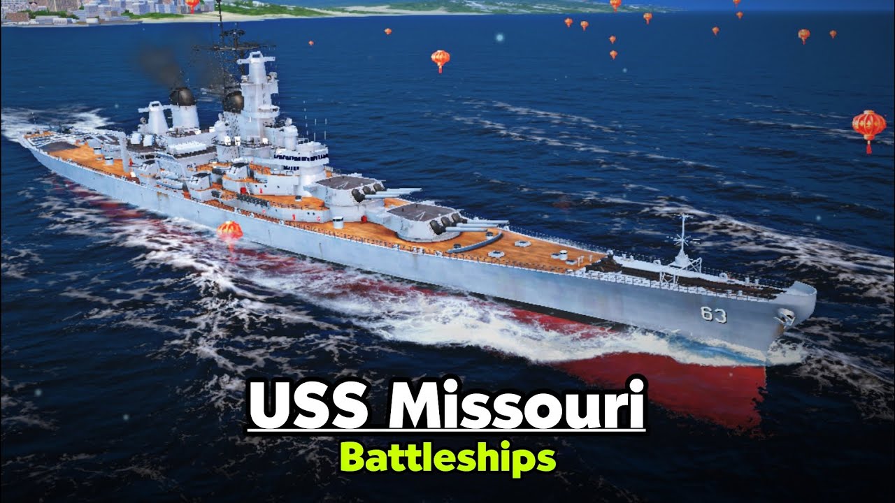 USS Missouri 🇺🇸 Gameplay - Warships Mobile