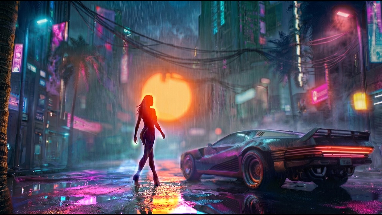 Night City is Calling ✧ Cyberpunk Night Walk Ambience | Synthwave Music | Chill ✧ Relax ✧ Sleep