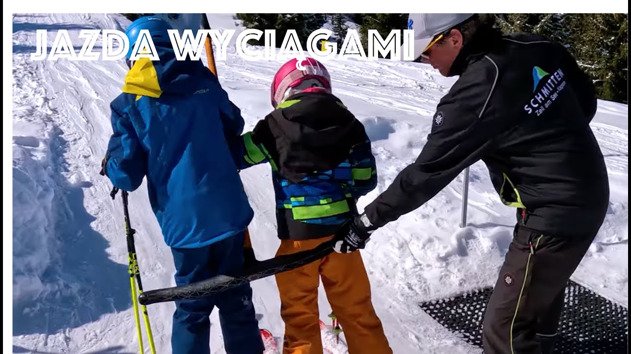 Nauka jazdy na nartach- Lekcja 4: Jak bezpiecznie wjeżdżać wyciągami oraz w jaki sposób nosić narty?