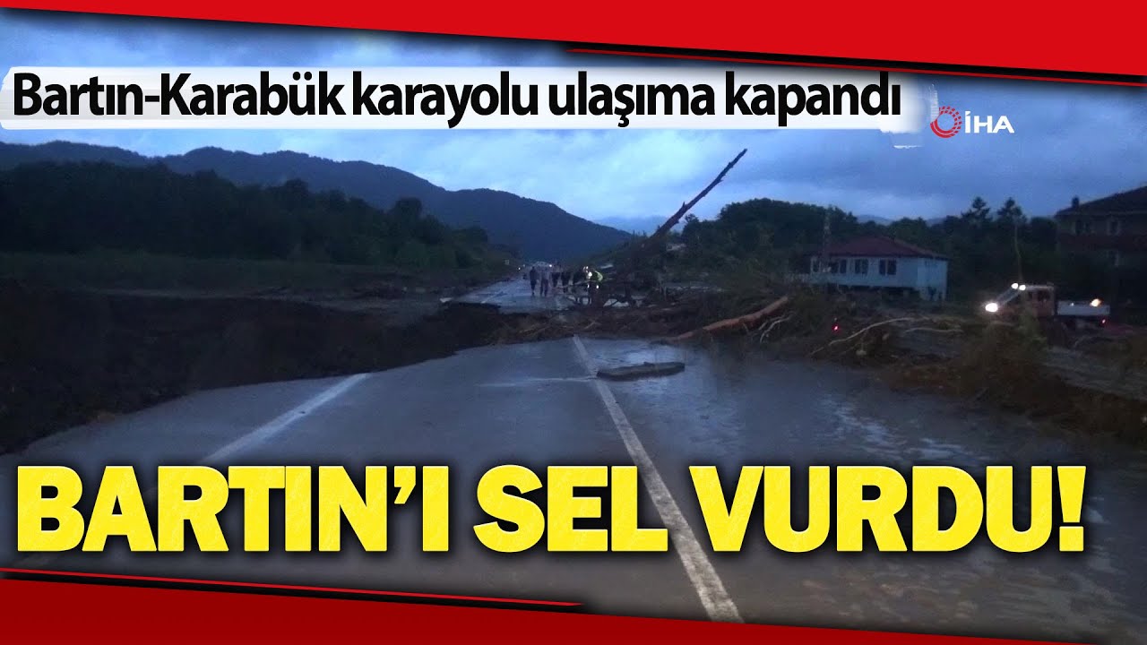Bartın’da Sel Felaketi: Heyelan Nedeniyle Yol ve Köprü Çöktü