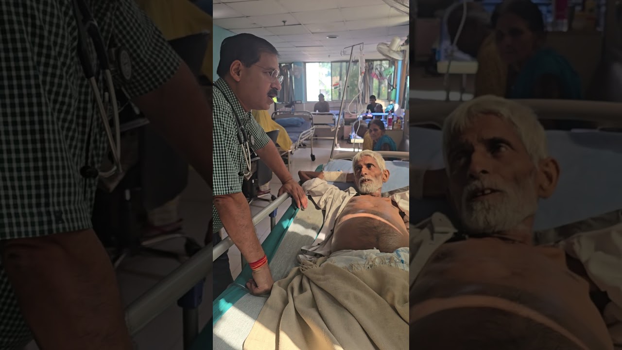 Dr. Shukla demonstrated how to identify a thrill, a palpable vibration felt over the abdomen.