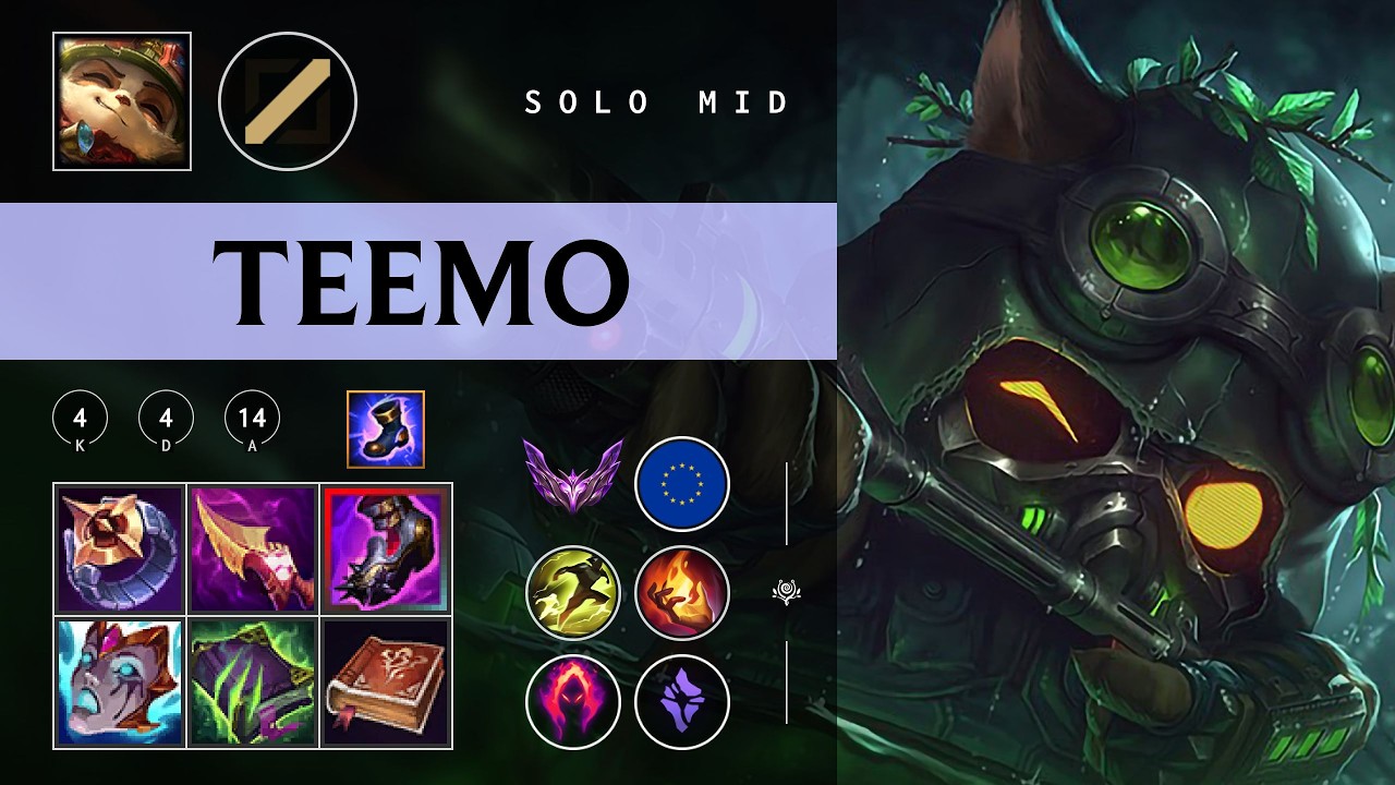 Teemo Mid vs Talon - EUW Master Patch 26.04