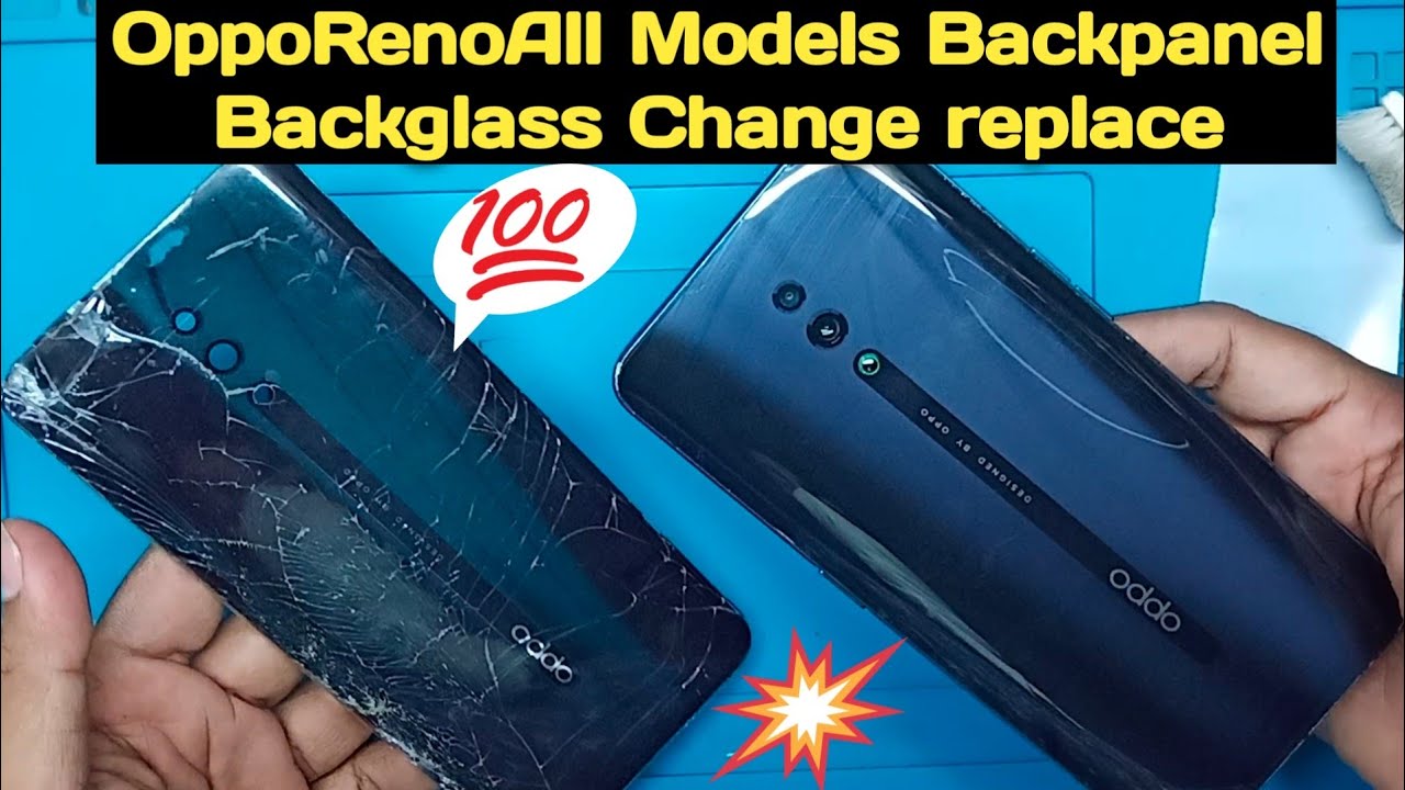 Oppo Reno broken backpanel backglass replacement change/How to open replace Backpanel RenoCPH-1917