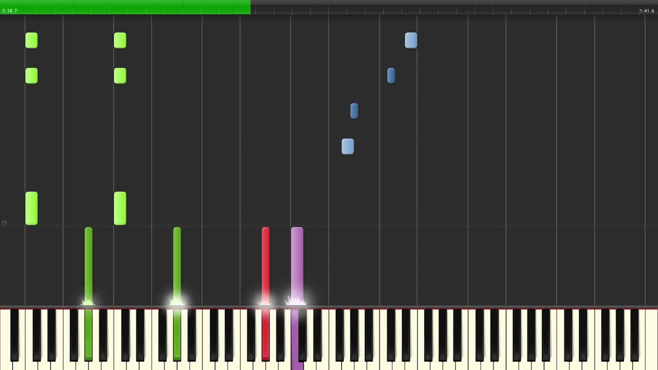 New Super Mario Bros Wii Tower Synthesia
