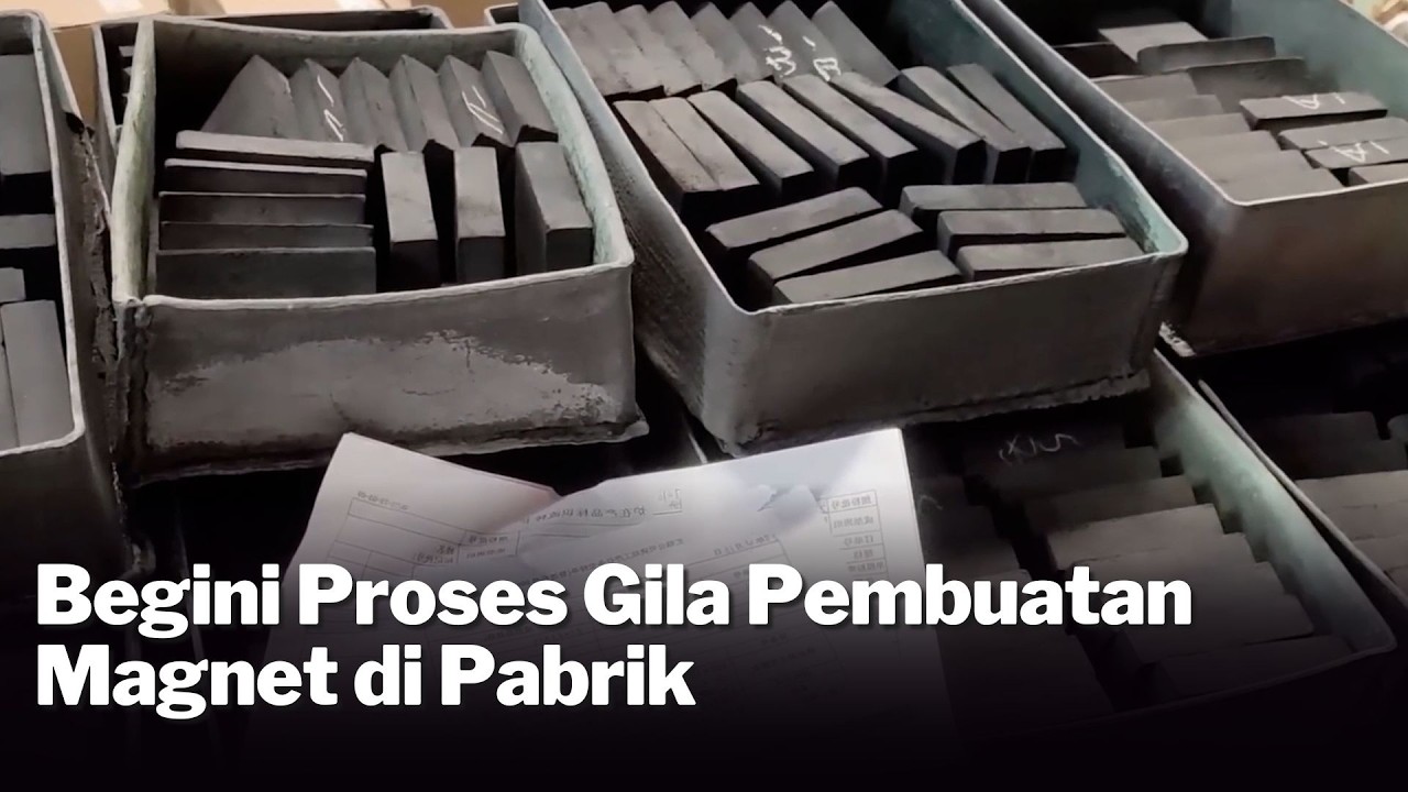Begini Proses Gila Pembuatan Magnet di Pabrik #magnet #sembarani #teknologiproduksi