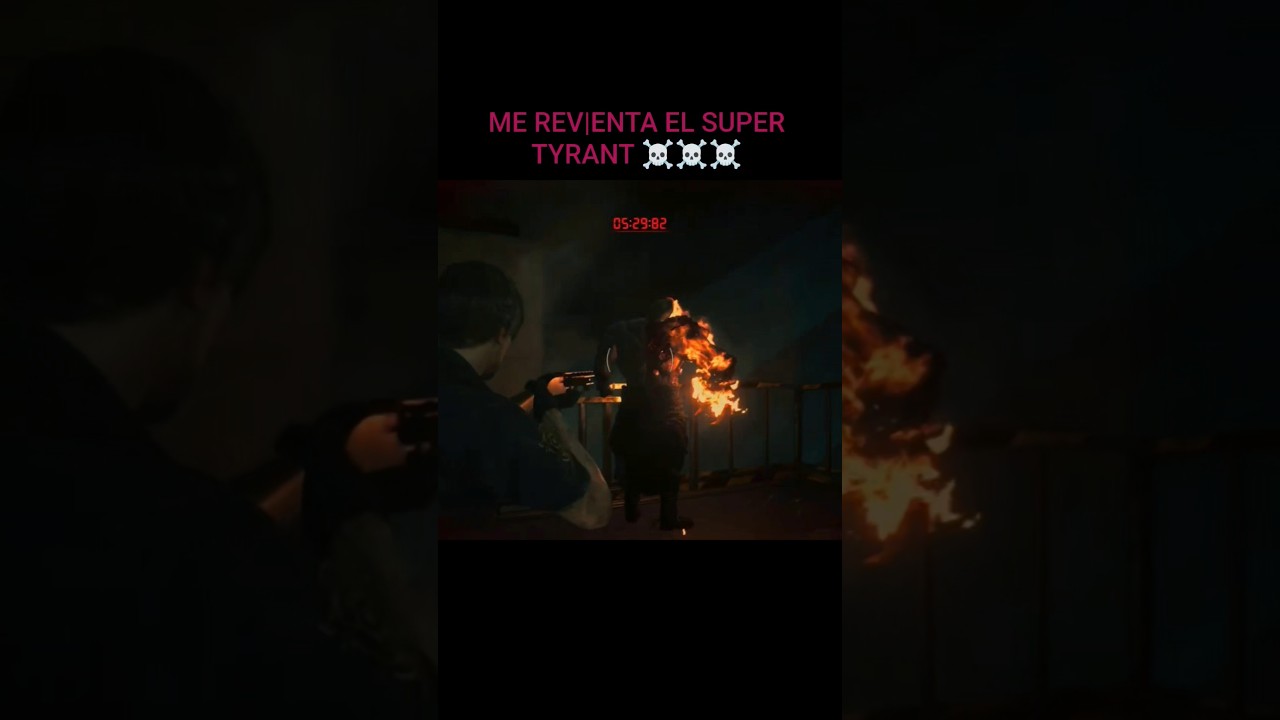 EL SUPER TYRANT ME REVlENTA ☠️ #residentevil #re #re2remake #terror #horror #juegos