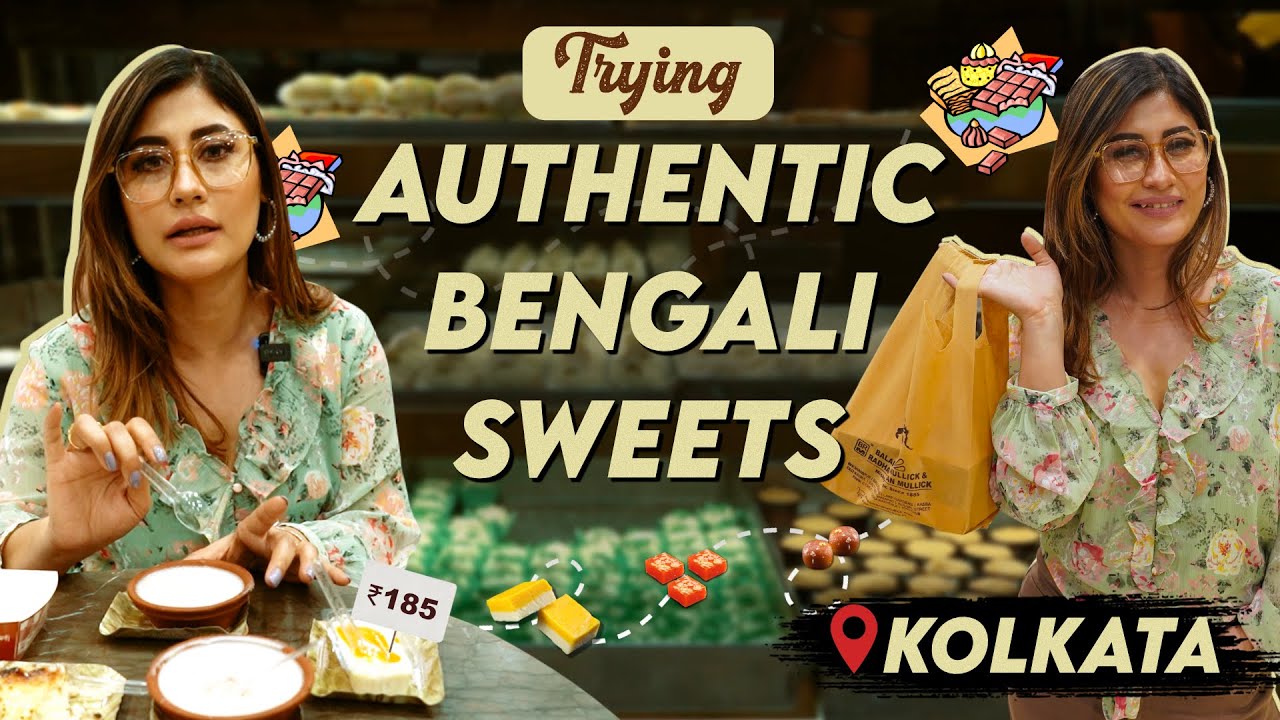 Trying Authentic Bengali Sweets In Kolkata🤤 | Blueberry Doi & Rosogolla😍| Sunita Xpress