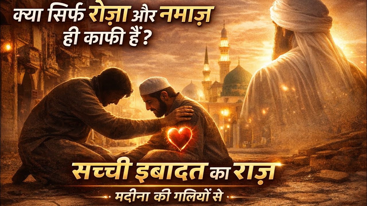 Kya Sirf Roza Aur Namaz Hi Kaafi Hai? | Madina Ki Galiyon Se Ek Sachchi Ibadat Ka Raaz #RoohEMadina