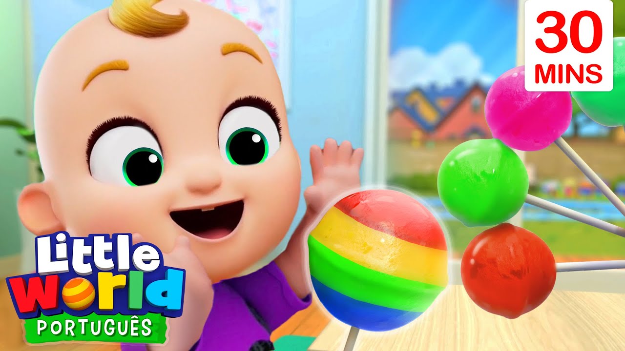 O Pirulito Colorido de Nina e Nico! 🍭 | O Mundo de Nina e Nico - Little World Português
