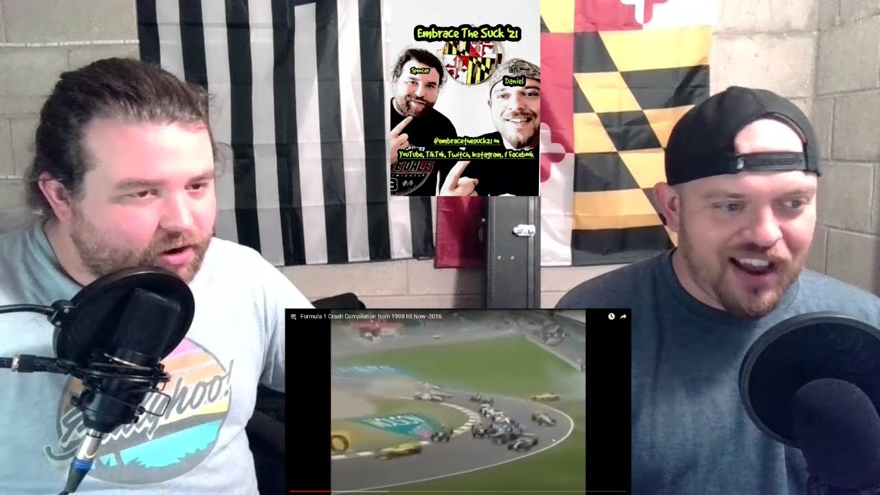 THESE CRASHES ARE SCARY!!! NASCAR Fan Reacts "Formula 1 Crash Compilation from 1998 til 2016"