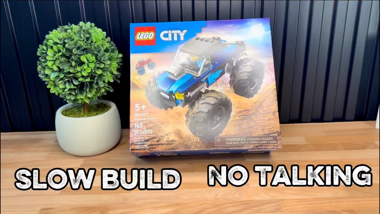 Lego City Monster Truck | Slow Build • No Talking