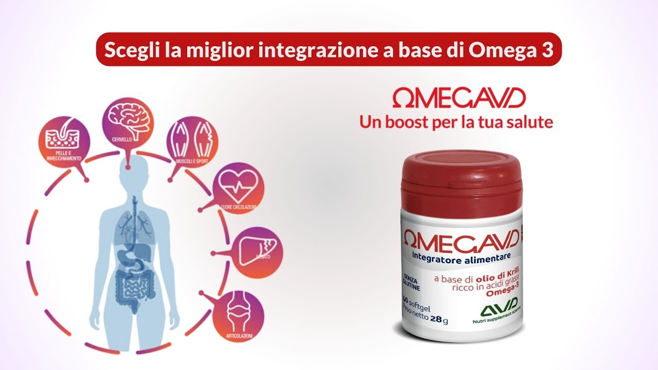 OMEGAVD è l'integratore a base di Omega 3 che dà un boost alla tua salute
