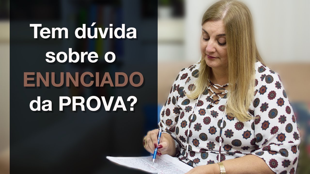 Você sabe ler os enunciados de provas? | Professora Teresa Cristina