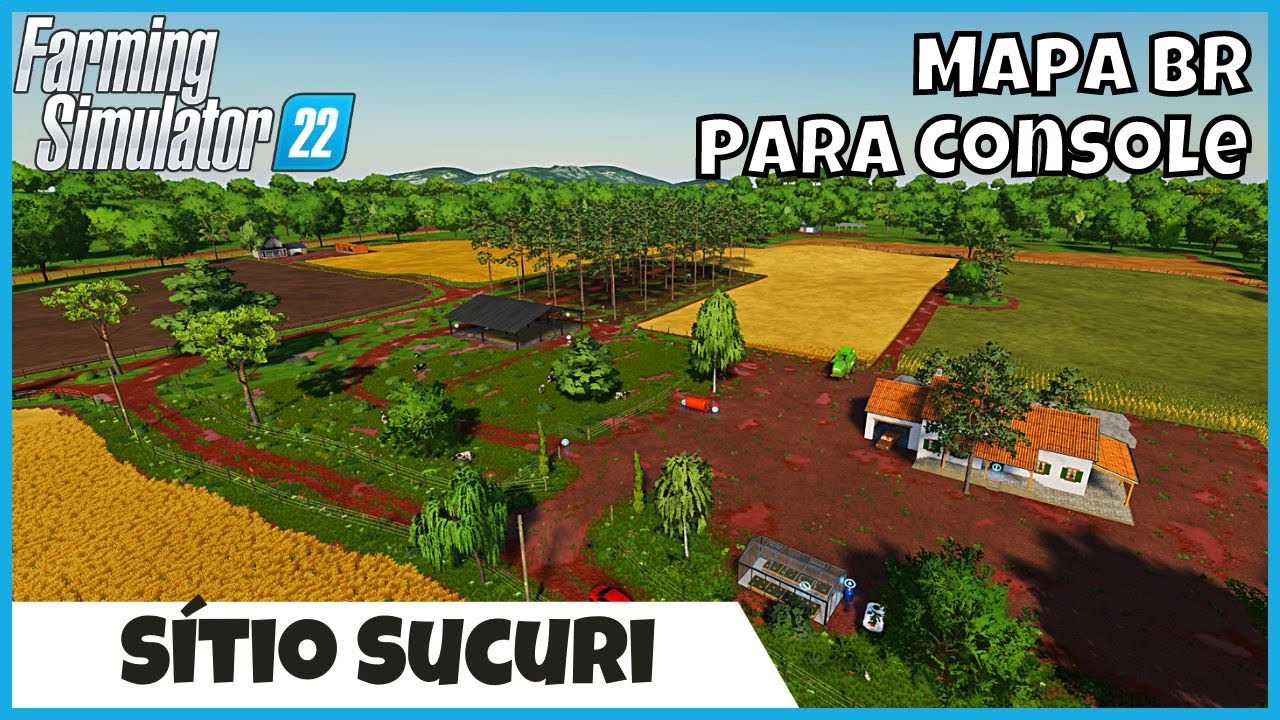 FS22 Mapas | Sítio SUCURI versão CONSOLES mapa BR para Fazendeiro Pequeno | Farming Simulator 22