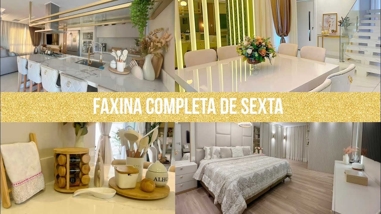Faxina de sexta: casa toda limpa e organizada