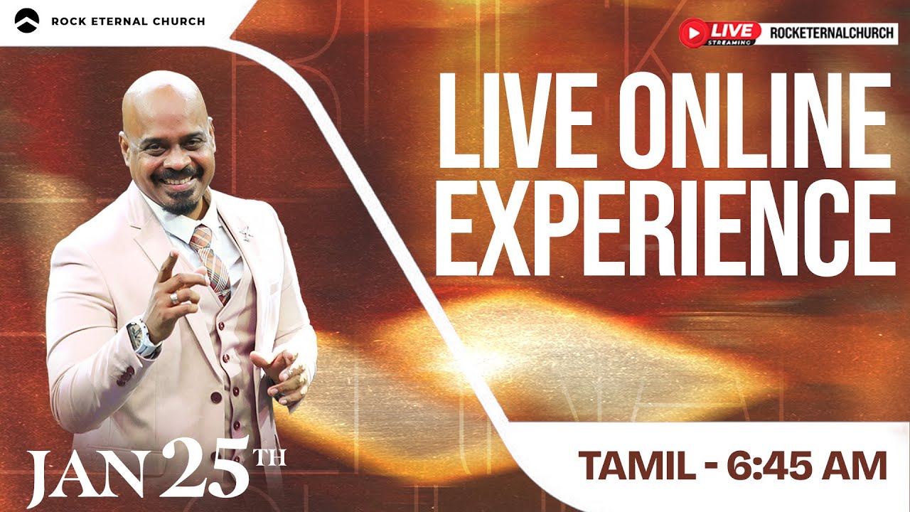 🔴 LIVE | Rock Eternal Church | Tamil Service | January 25th 2026 | 06:45 AM | Ps.REENUKUMAR