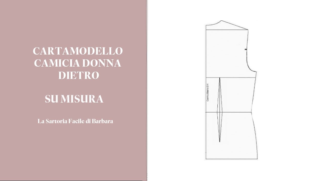 14 CARTAMODELLO CAMICIA DONNA DIETRO