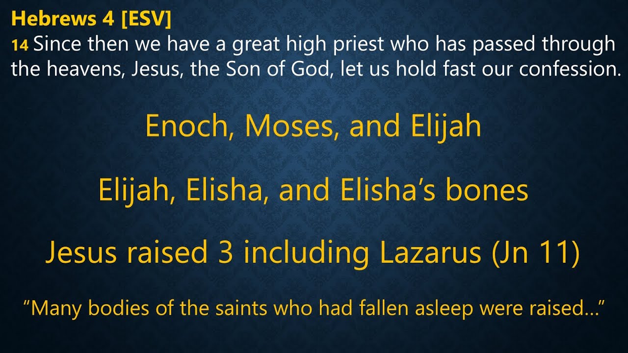 Finding Hebrews - God’s Omniscience and Jesus’ Distinction - 1/4/2026