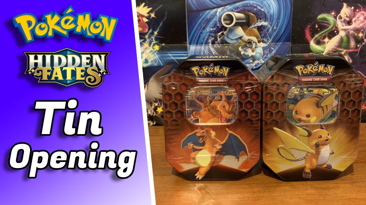 Pokémon Hidden Fates Tins Opening! Great Pulls!