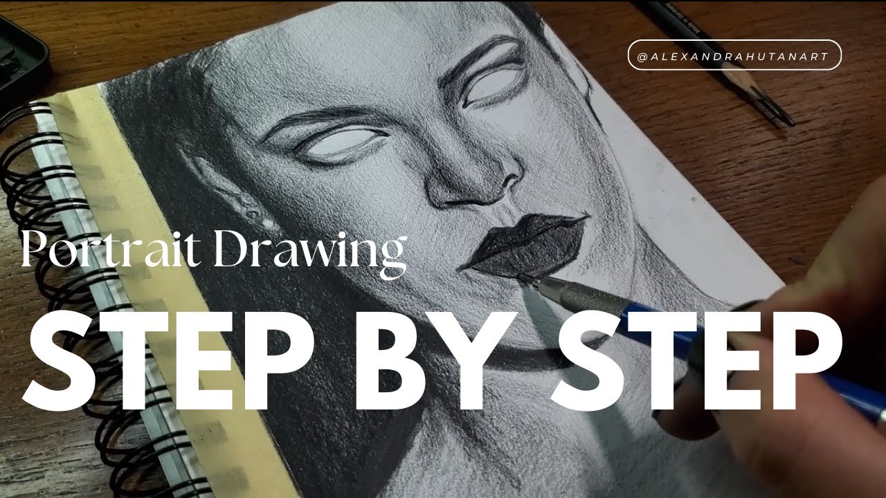 How to draw a portrait step by step | Drawing Rihanna
