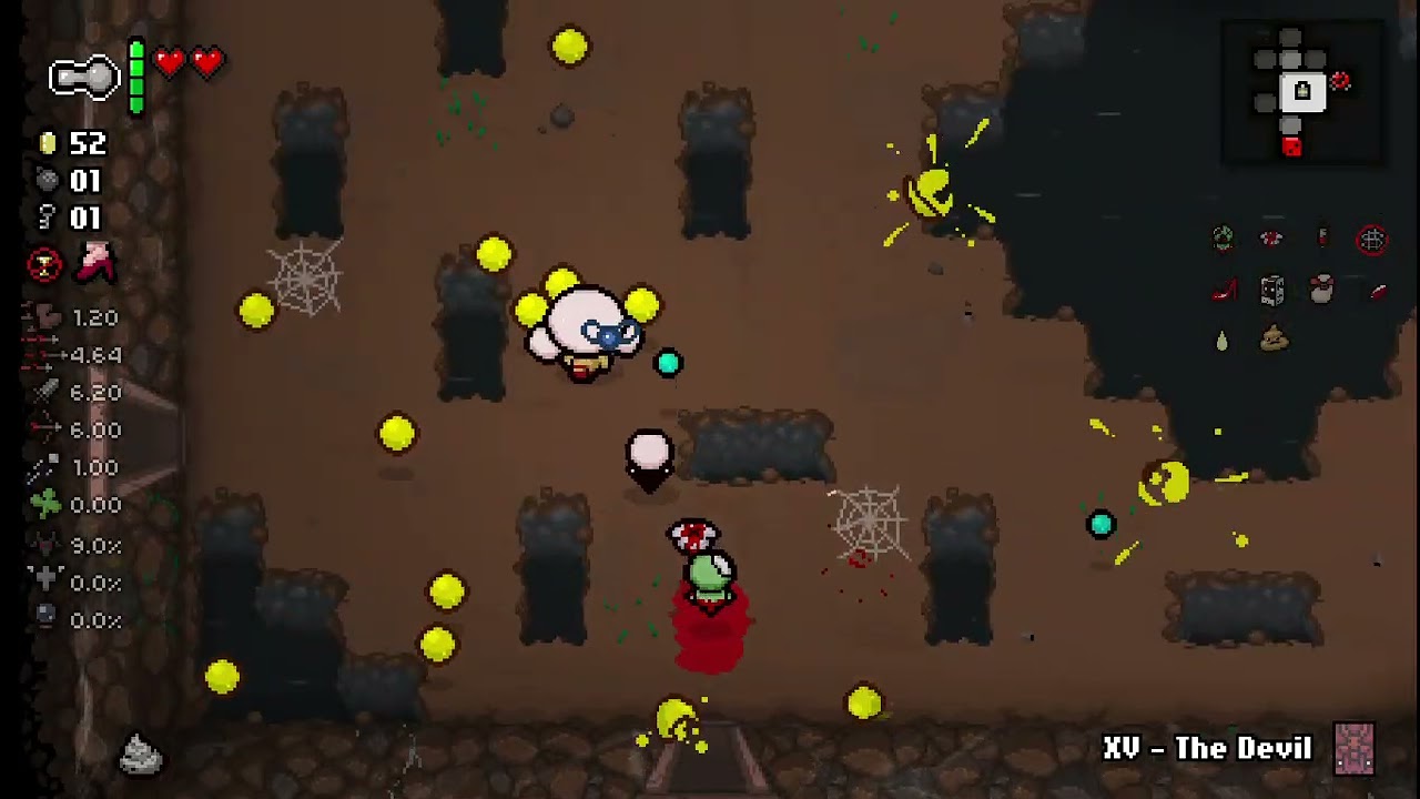 Skill Issuing all over the basement in...... The Binding of isaac repentance +!