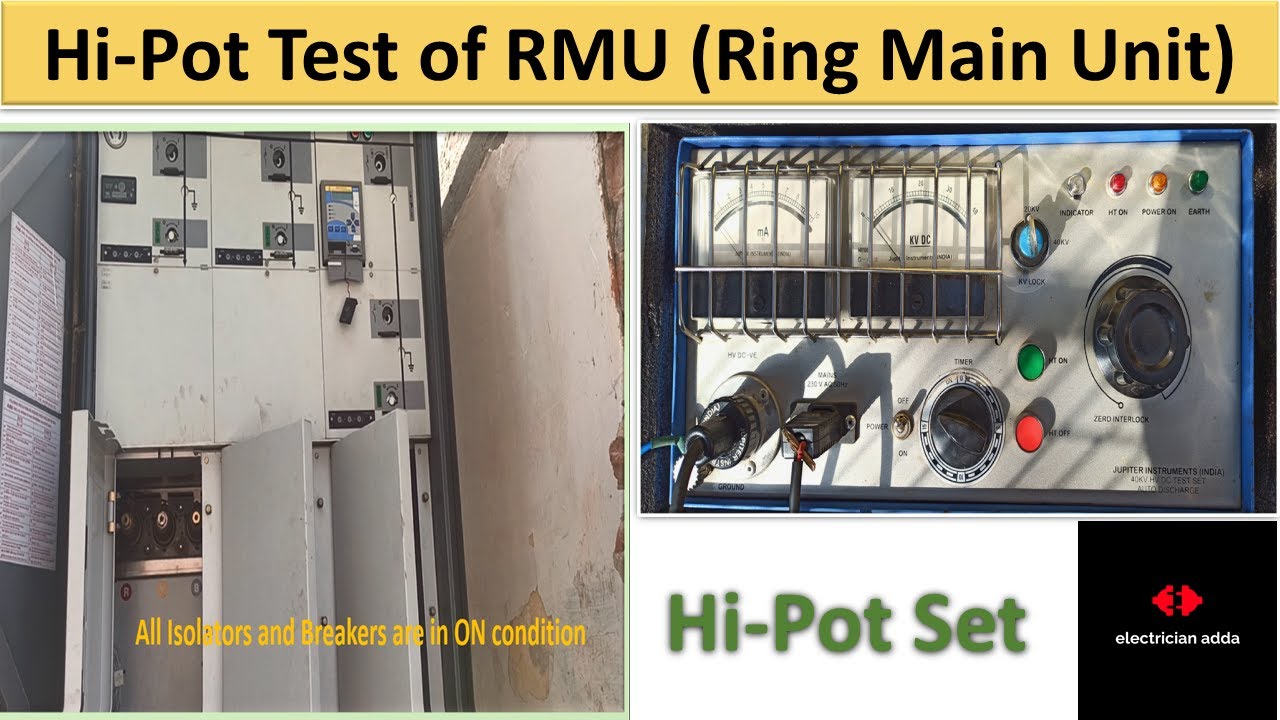 Hipot Test in Hindi | Hipot Test of RMU in Hindi | Testing of 11 kv Ring Main Unit
