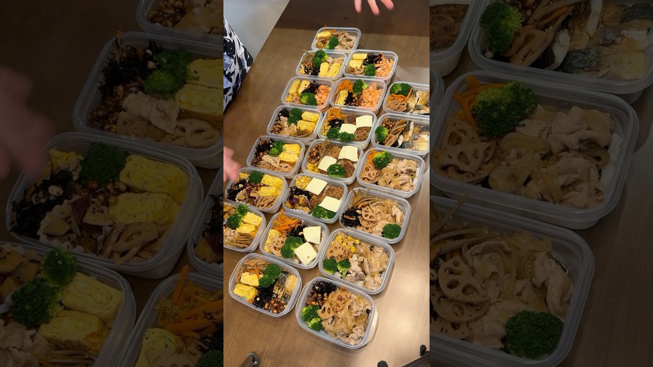 老人のための、手作り冷凍弁当20食分。骨折したばぁばのために、心こめて作った弁当
