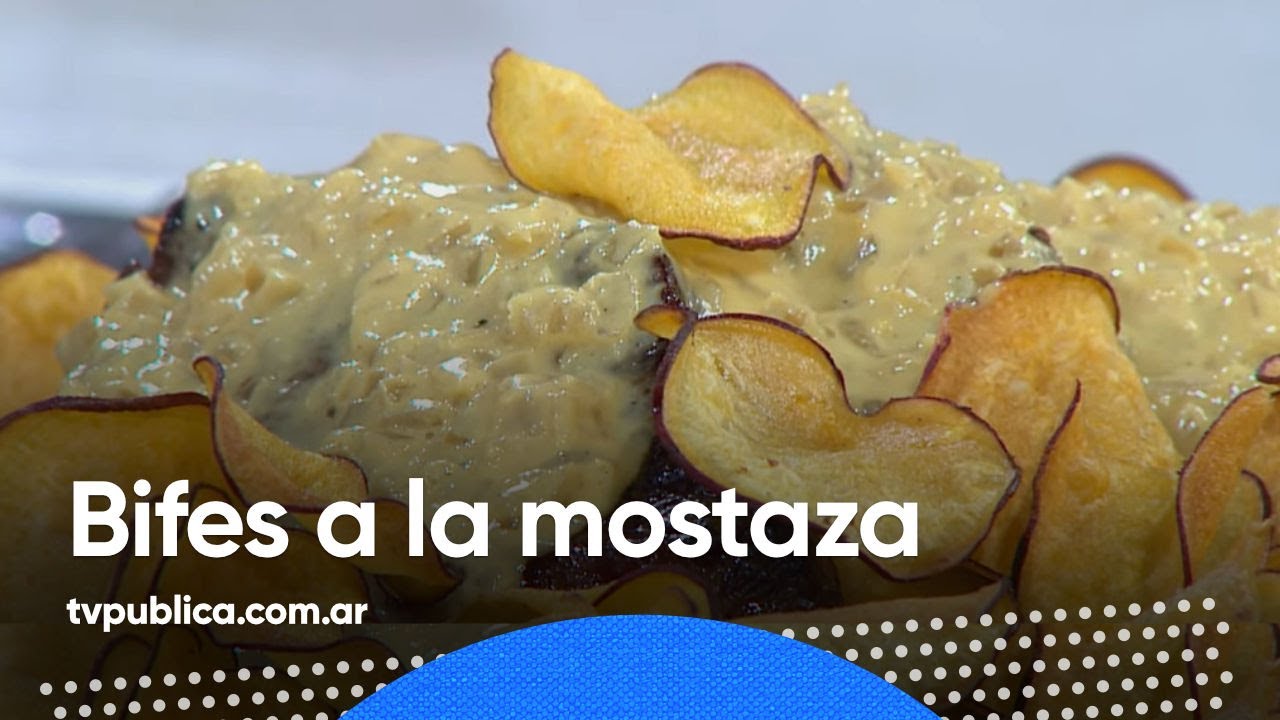 Bifes a la mostaza - Cocineras y Cocineros Argentinos