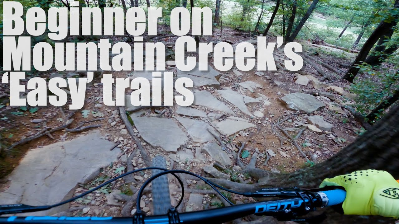 Beginner on Mountain Creek Bike Park 'Easy' Trails