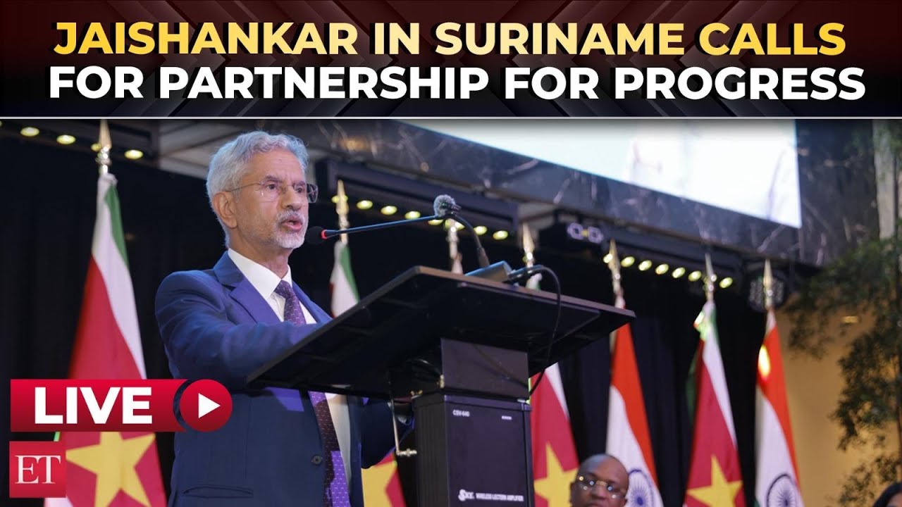 'Partnership for progress': Jaishankar's key message in Suriname | India-Suriname ties
