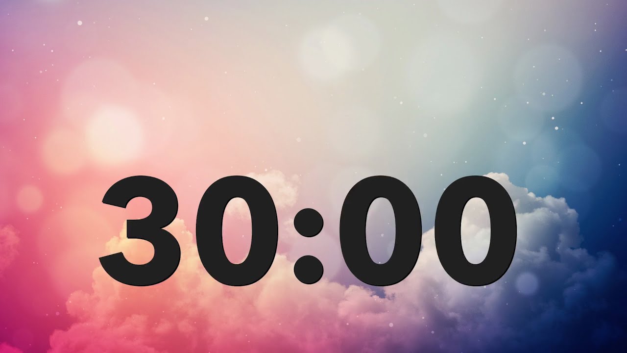 30 Minute Classroom Timer | Light Bokeh, Low Distraction