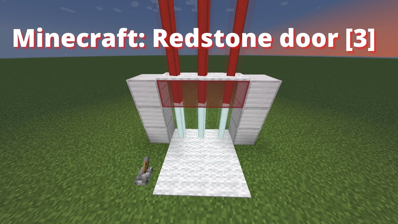 Minecraft: Redstone Door [Level 3] Laser Door Bedrock/Java