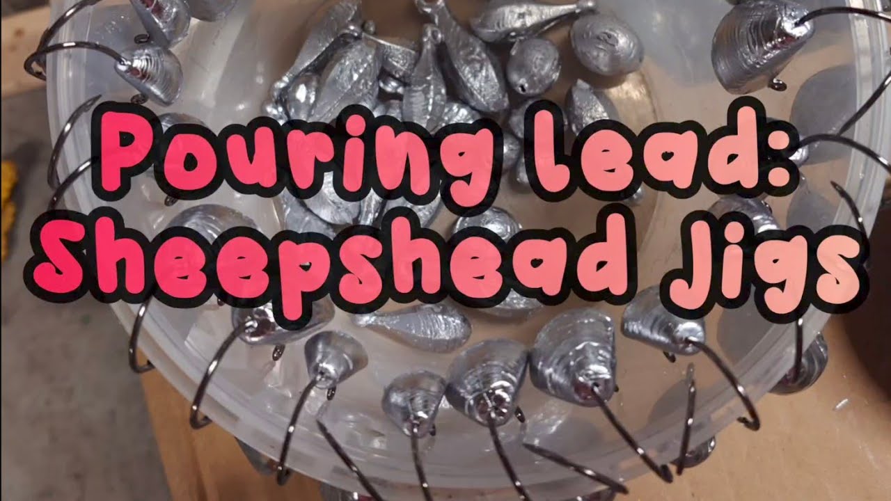 Make  Your Own Sheepshead Jigs : Pouring Lead Fishing Tackle At Home ; Best Wreck Setup trophy Fish