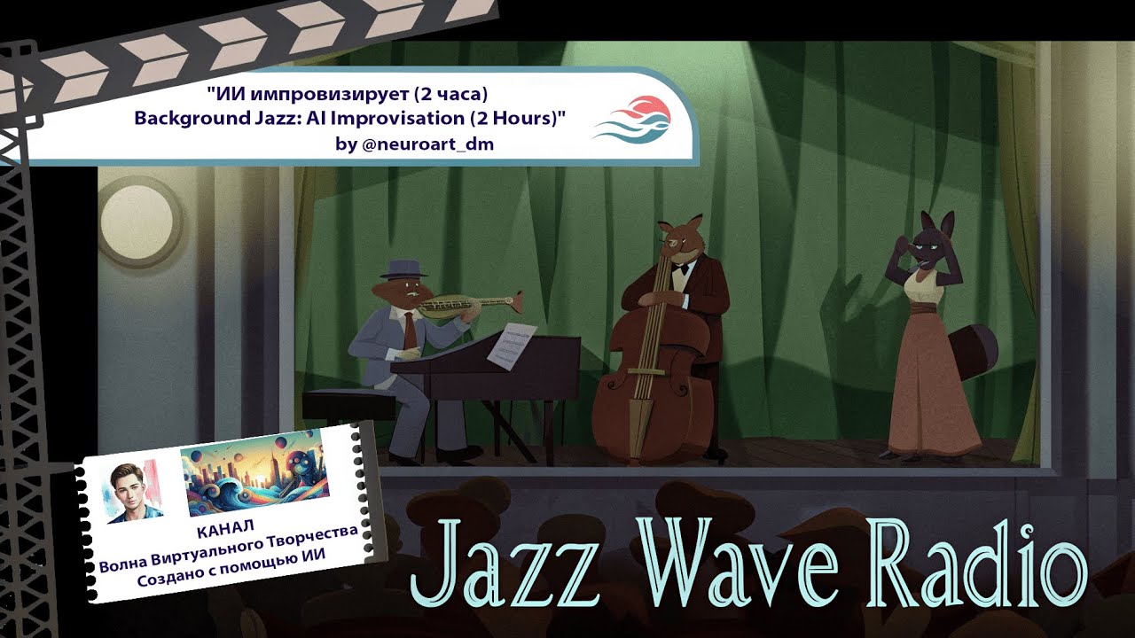 Фоновый джаз: ИИ импровизирует (2 часа) | Background Jazz: AI Improvisation (2 Hours)