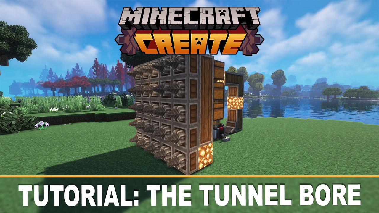 Автоматическая горнодобывающая машина — Minecraft Create MOD